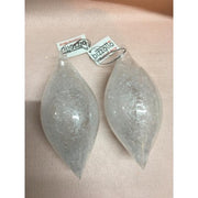 Set 2 Puntali Stile Vetro Soffiato