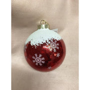 Pallina Rossa Con Decori