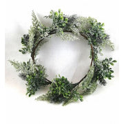 Ghirlanda Verde Innevata - Diametro 30cm - Renkalik