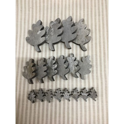 Set 18 Foglie In Legno