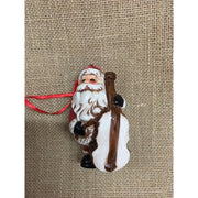 Babbo Natale In Ceramica Lucida