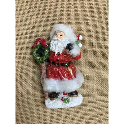 Babbo Natale In Ceramica Opaca