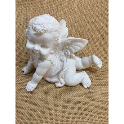 Angioletto In Gesso Bianco