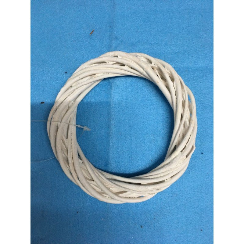 Ghirlanda Bianca Di Legno