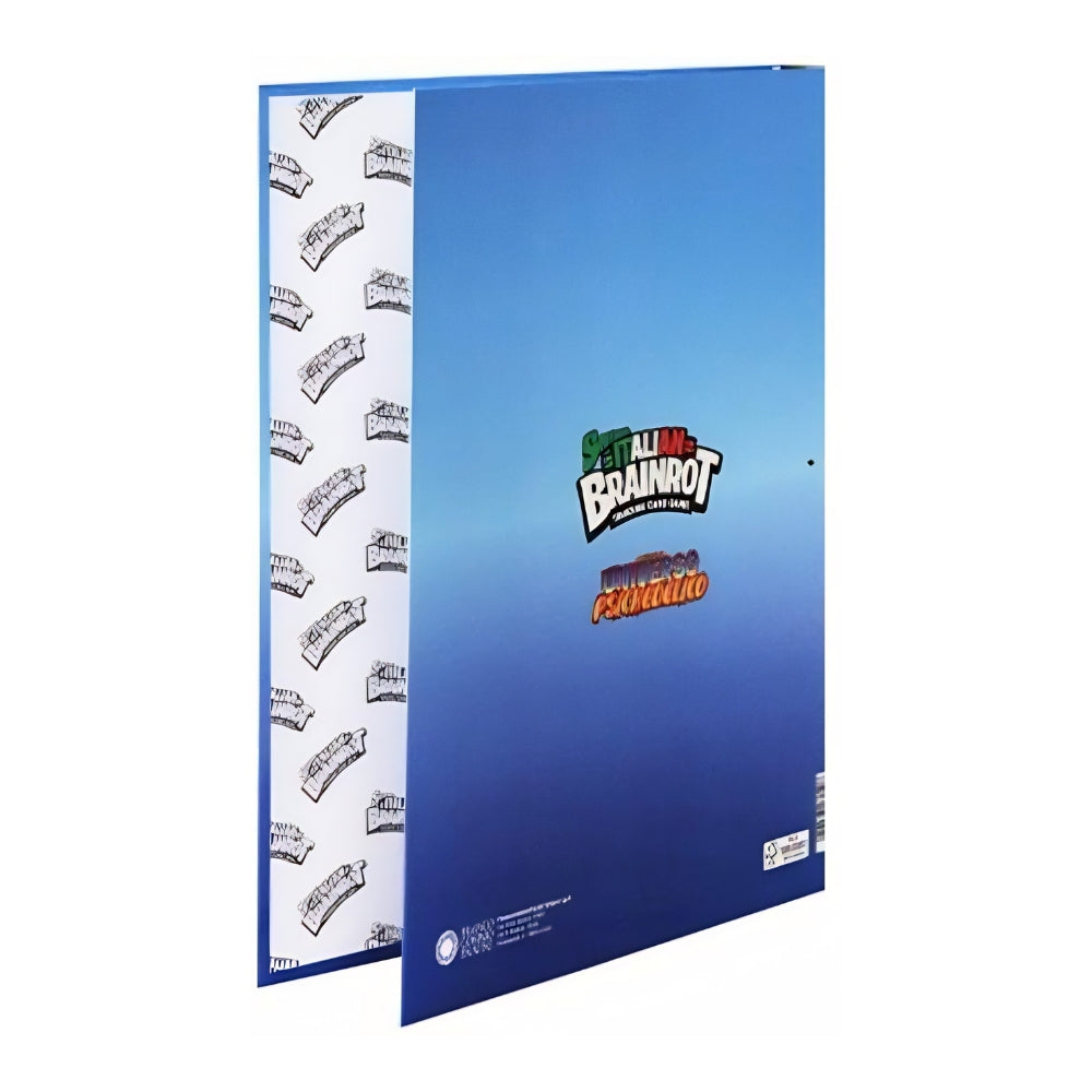 Raccoglitore A4 Skifidol Italian Brainrot Con 4 Anelli 30mm - Fantasie Assortite