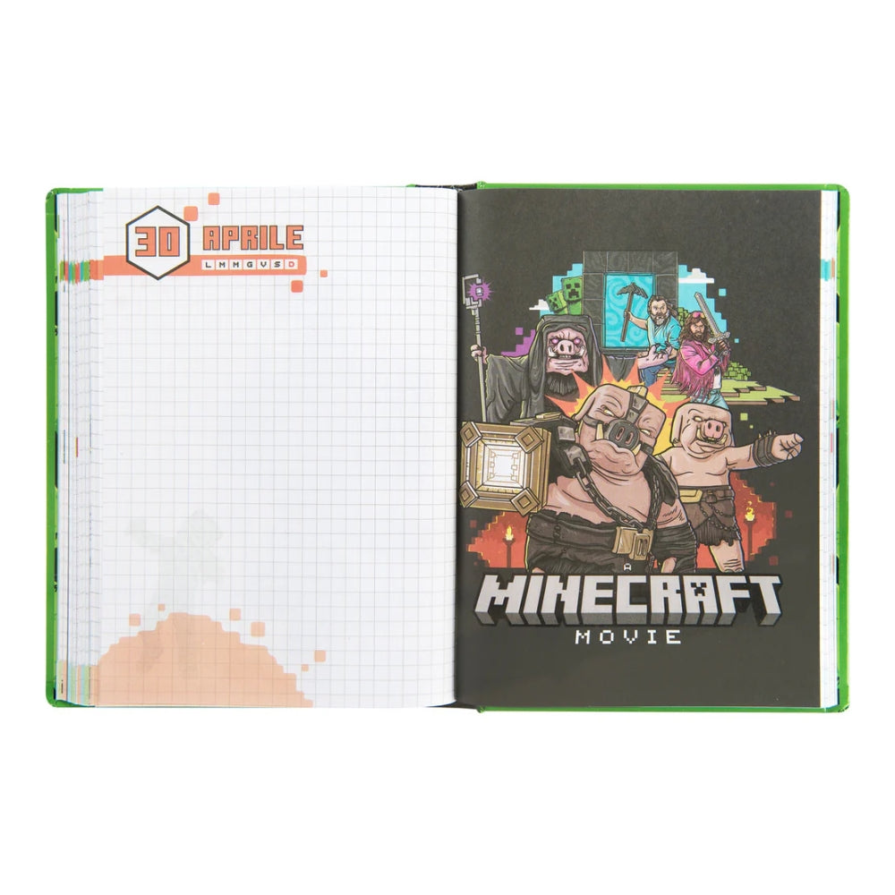 Diario Standard Giornaliero Minecraft, Non Datato, 12 Mesi - Franco Cosimo Panini