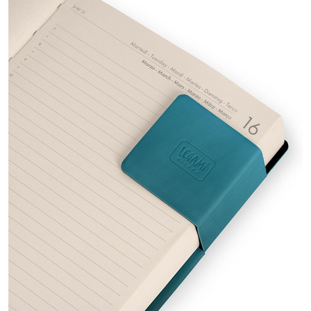 Agenda Giornaliera Medium 16 Mesi Settembre 2026 – Dicembre 2027 Legami Deep Teal