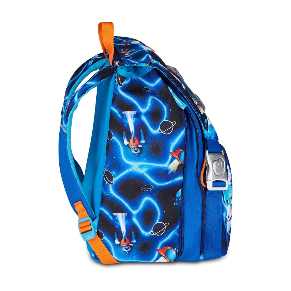 Sj Gang Style Jam Gang Zaino Scuola Estensibile Big Space Led Boy – Blu, 24 L