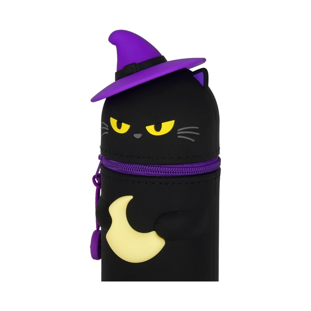 Legami - Kawaii Astuccio Scuola Halloween 2025 in Morbido Silicone, Black Kitty (Limited Edition)