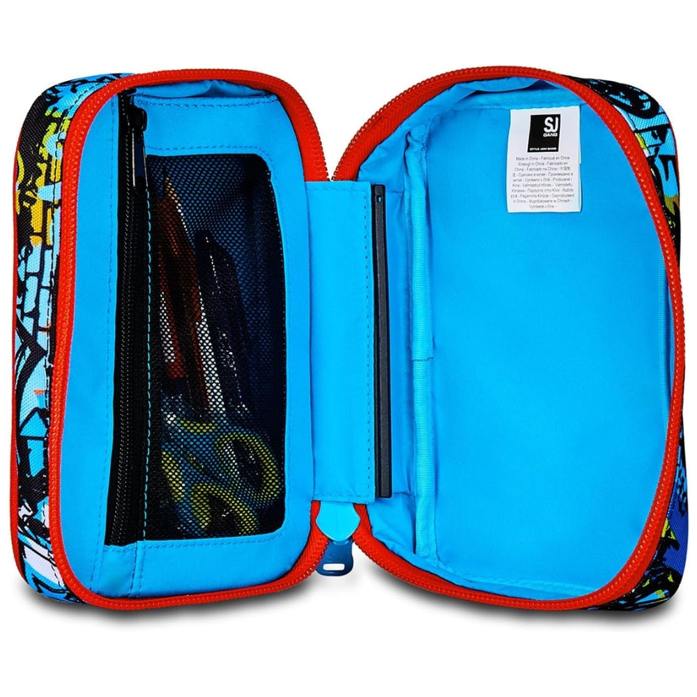 Astuccio Completo 1 Zip Sj Gang Speed Pad New - Fantasys Boy – Blu/Rosso