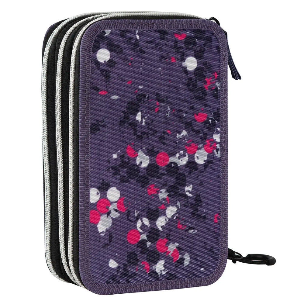 Astuccio 3 Zip Comix WBS Point Completo – Prugna