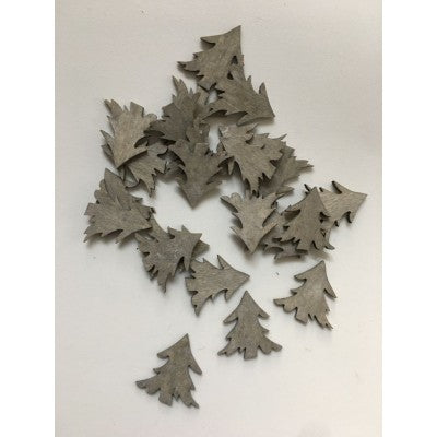 Set Abeti In Legno Per Decorazioni