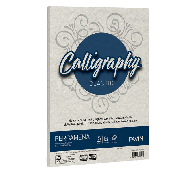 Carta Calligraphy Pergamena - A4 - 90 gr - Favini - conf. 50 fogli