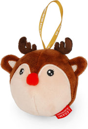 Legami - Decorazione Natalizia in Peluche Oh-Oh-Ornaments, Tema Reindeer, Pallina di Natale, da Appendere all'Albero, in Poliestere, 9 x 10 x 4 cm