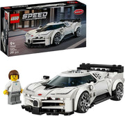 LEGO Speed Champions Hyper Sports Car Bugatti Centodieci - Modellino di Auto con Minifigure del Pilota - Macchina Giocattolo per Bambini da 9 Anni - Regalo di Compleanno - 77240