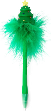 Legami - Penna a Sfera con Albero di Natale luminoso, Inchiostro Blu, Punta da 0,7 mm, 3,5x20 cm, per Bambini e Adulti, Tema Xmas Tree