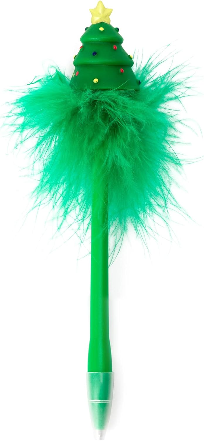 Legami - Penna a Sfera con Albero di Natale luminoso, Inchiostro Blu, Punta da 0,7 mm, 3,5x20 cm, per Bambini e Adulti, Tema Xmas Tree