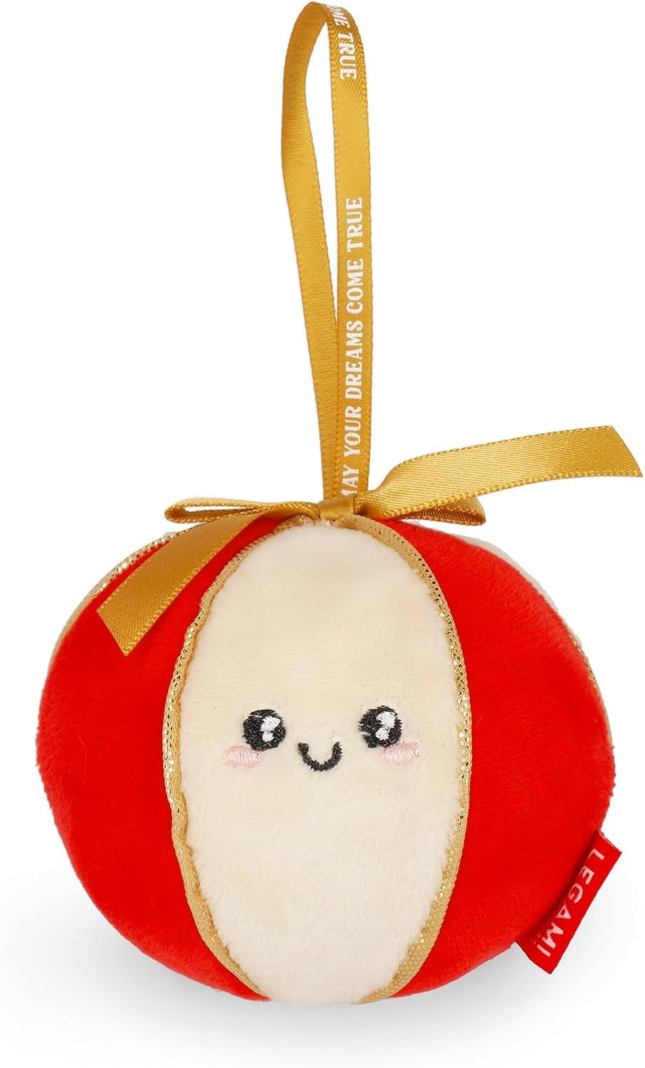 Legami - Decorazione Natalizia in Peluche Oh-Oh-Ornaments, Tema Ball, Pallina di Natale, da Appendere all'Albero, in Poliestere, 9 x 10 x 4 cm