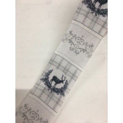 Nastro Decorato Con Cervi E Ghirigori