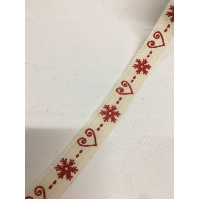 Nastro Cuori E Fiocchi Di Neve