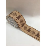 Nastro Con Abeti E Fiocchi Di Neve