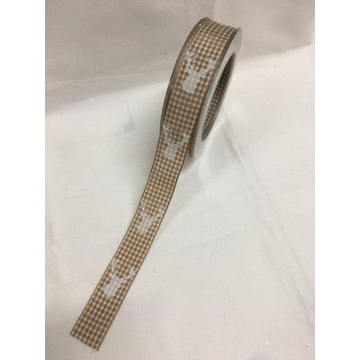 Nastro Quadrettato Con Renne