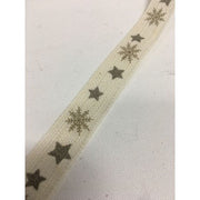 Nastro Con Stelle E Fiocchi Di Neve