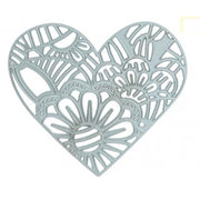 Fustella Sottile - Perforatore Cuore Decorato Pc1225