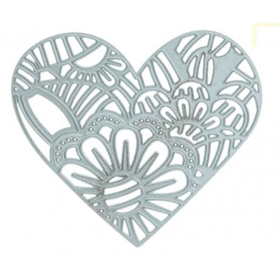 Fustella Sottile - Perforatore Cuore Decorato Pc1225