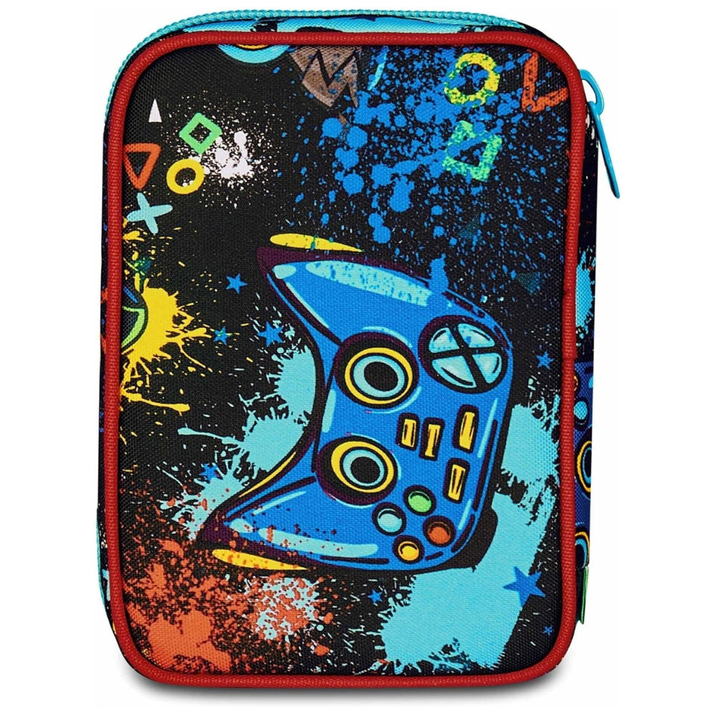 Astuccio Completo 1 Zip Sj Gang Speed Pad New - Game Led Boy - Azzurro/Rosso