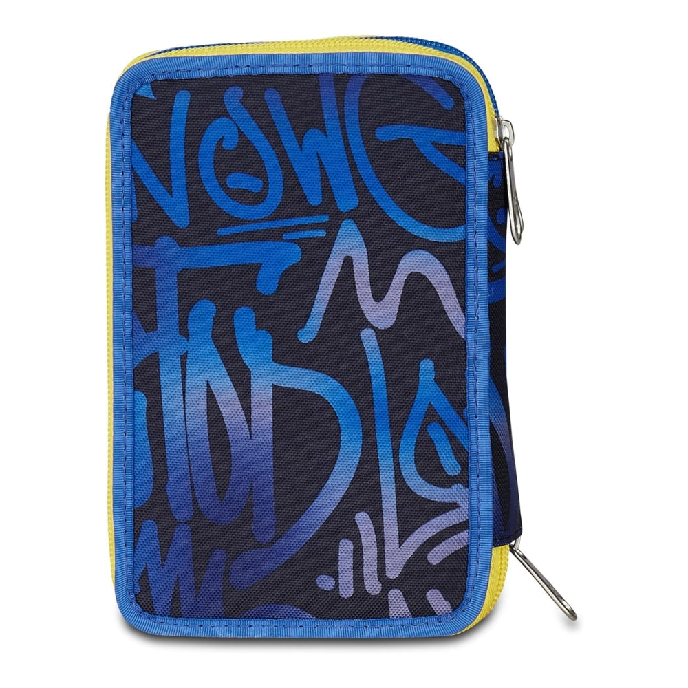 Astuccio Completo 3 Zip Seven Hidden Spot Boy - Blu/Giallo