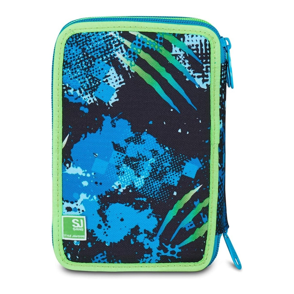 Astuccio Completo 3 Zip SJ Gang Air Tiger - Blu/Lime