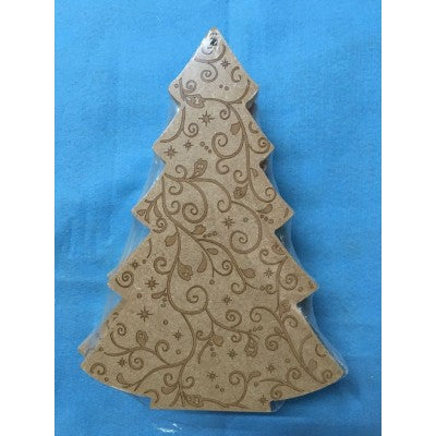 Abete In Legno Natale Con Decorazioni Angel B