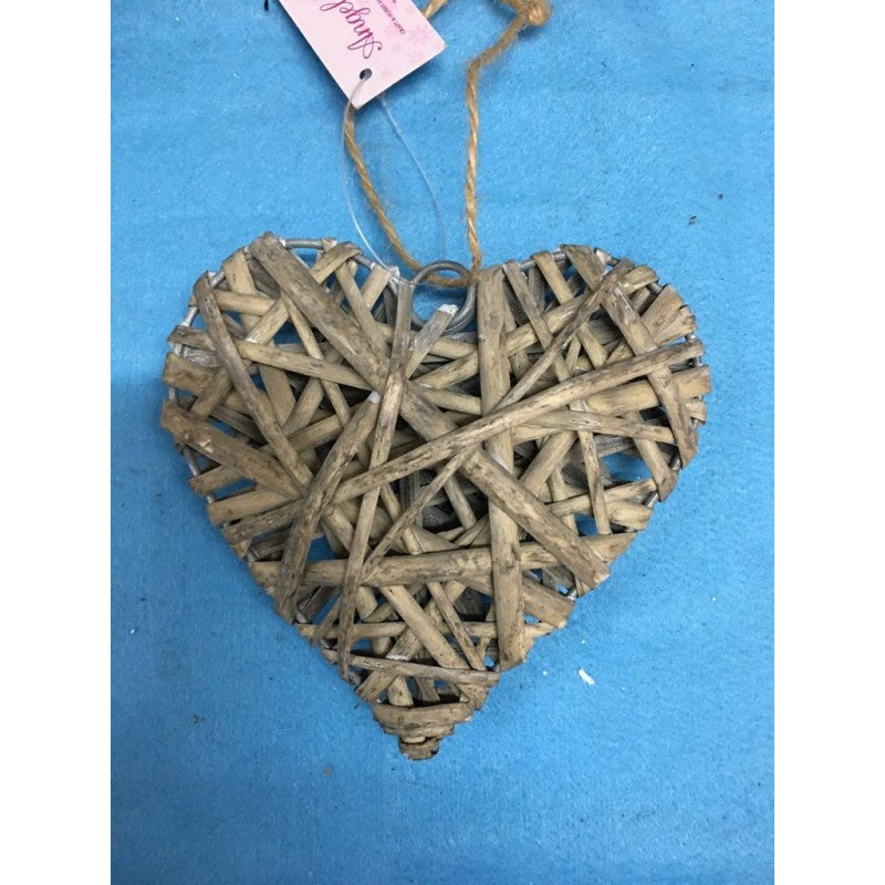 Cuore In Vimini Da Appendere