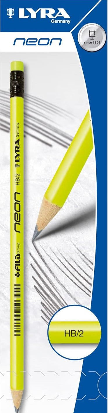 Lyra - Matita Neon HB con gomma