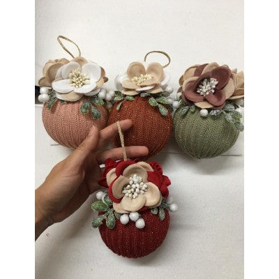 Palline Di Natale In Maglia