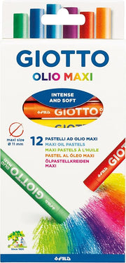 Giotto pastelli ad olio maxi in astuccio da 12 colori
