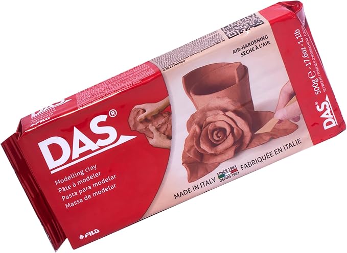 DAS Terracotta, Pasta per modellare, 500 grammi