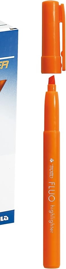 Evidenziatore fluo Highlighter - punta a scalpello - giallo - Tratto