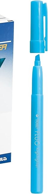 Evidenziatore fluo Highlighter - punta a scalpello - giallo - Tratto