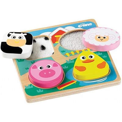 Puzzle Tattile "il Manto Degli Animali" Safari O Fattoria - Bigjigs Toys