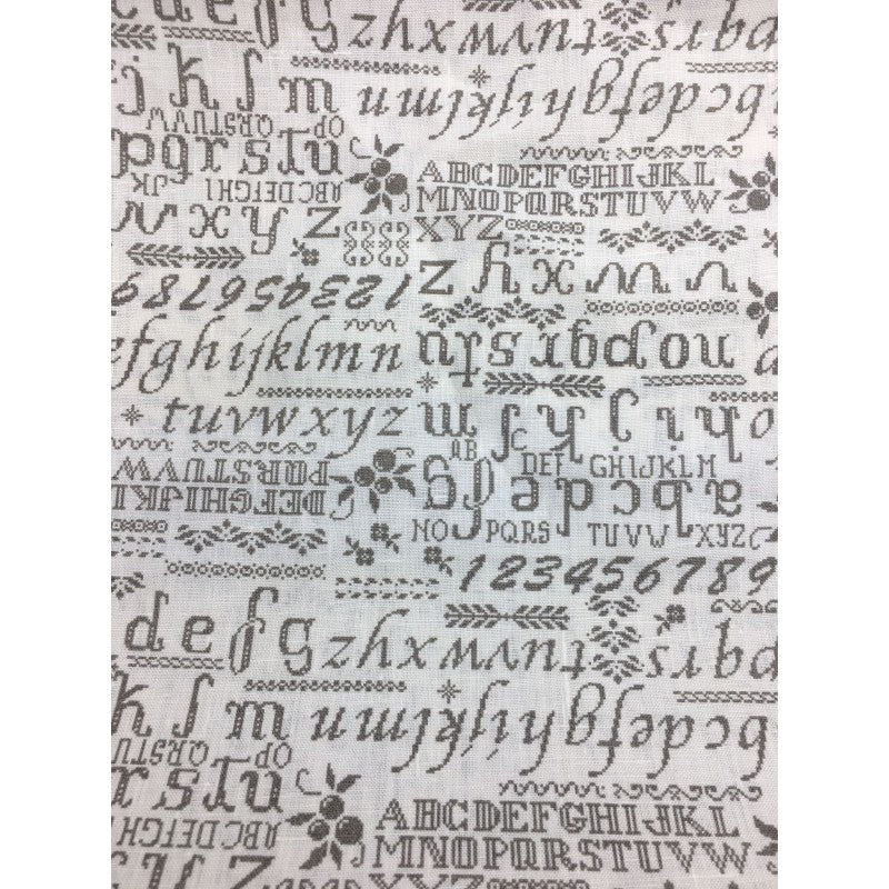 Stoffa A Fantasia - Alfabeto - Lino