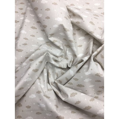 Stoffa A Fantasia - Nuvolette - Cotone