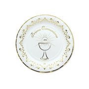 8 Piatti Ø Prima Comunione Gold Metal - Big Party