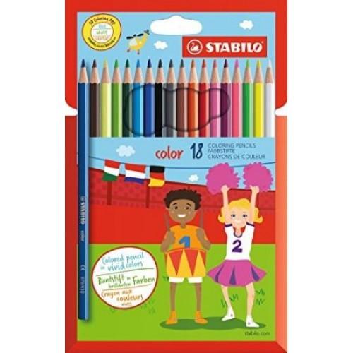 Pastelli STABILO Color – Set da 18 Pezzi