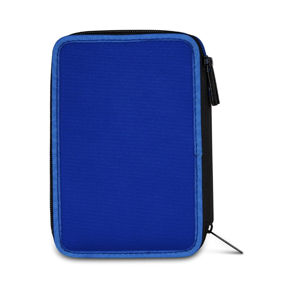 Seven Astuccio Scuola 3 Zip Inter, Blu, Triplo Scomparto, 45 Pezzi