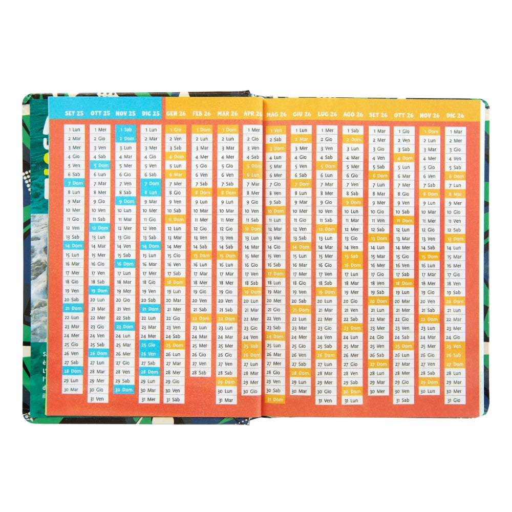 Diario Standard Giornaliero WWF Lupo, Datato 2025-2026, 12 Mesi - Franco Cosimo Panini