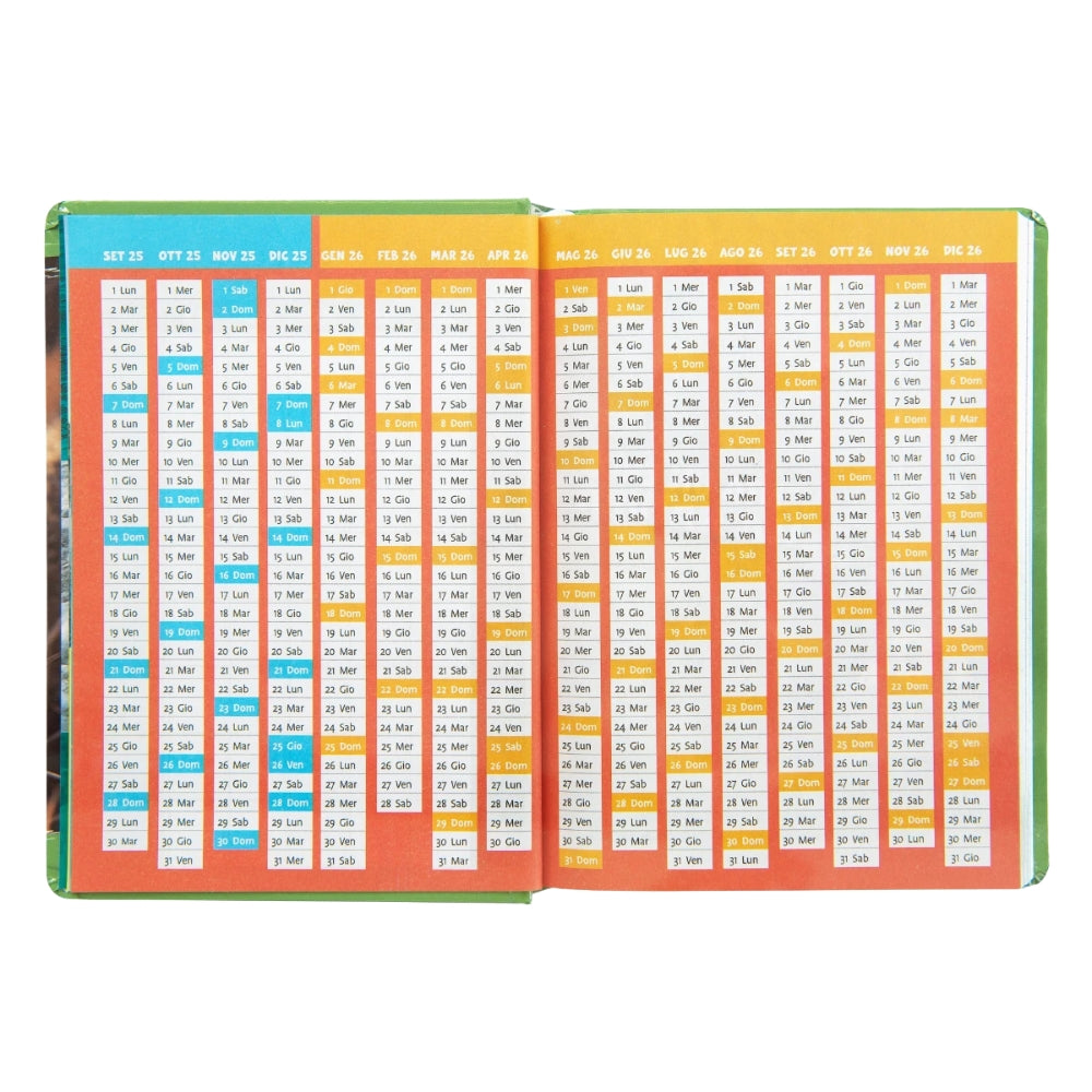 Diario Standard Giornaliero WWF Leone, Datato 2025-2026, 12 Mesi - Franco Cosimo Panini