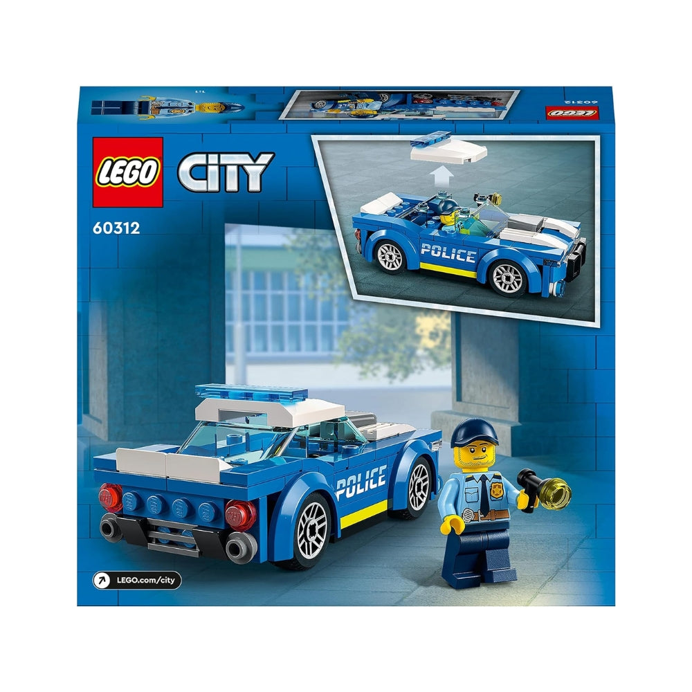 LEGO City Police Auto della Polizia, Set di Costruzione con Minifigure e Macchina Giocattolo per Bambini e Bambine da 5 Anni in su 60312