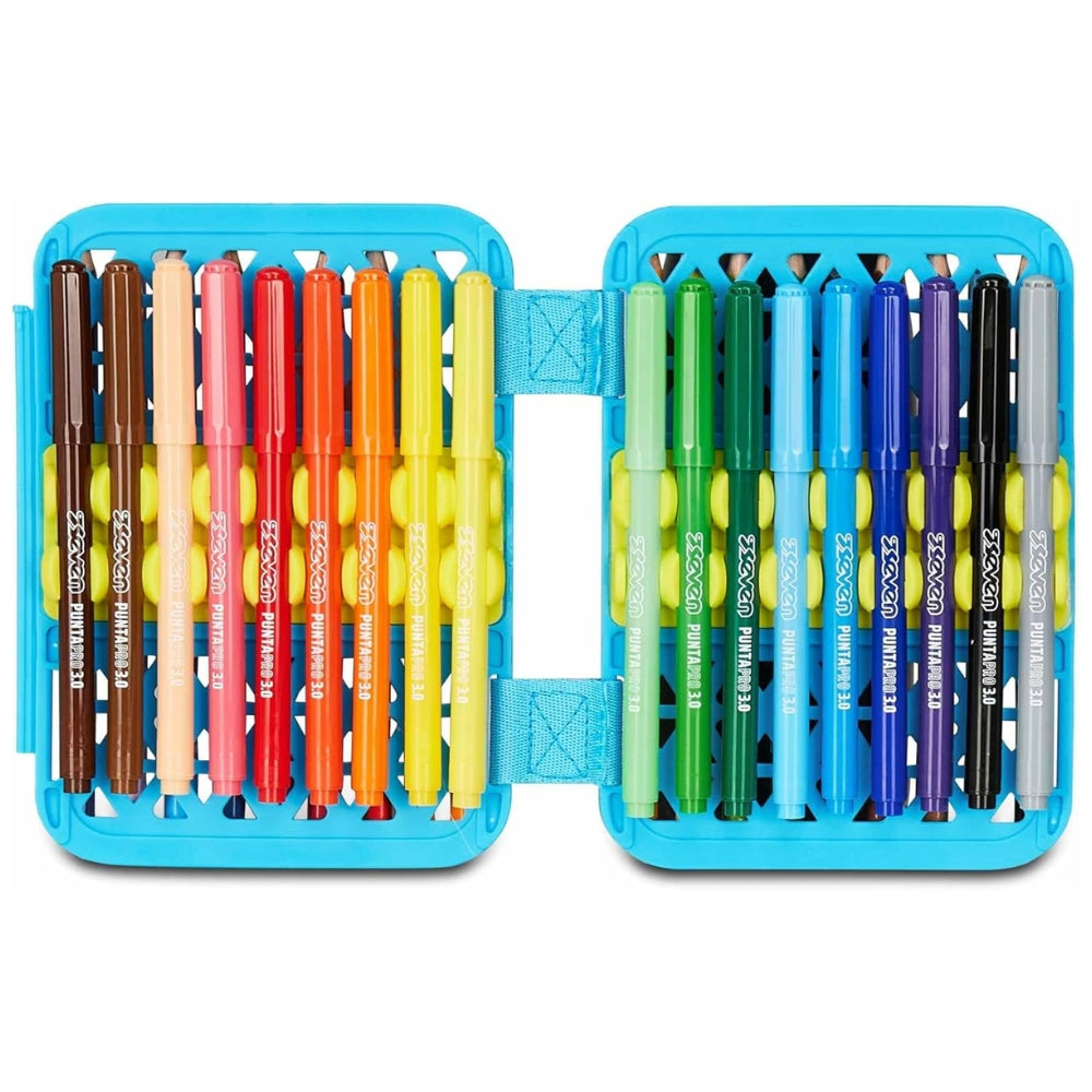 Astuccio Completo 1 Zip Sj Gang Speed Pad New - Game Led Boy - Azzurro/Rosso